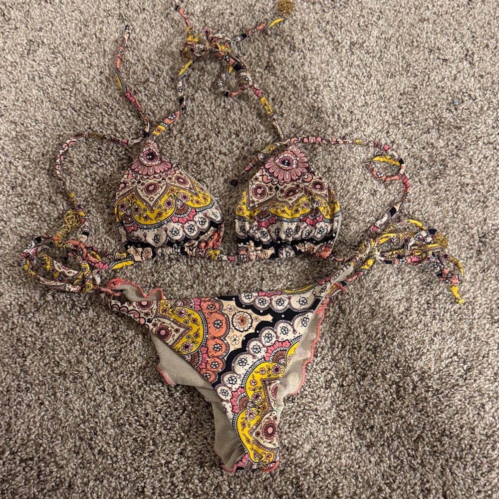 Luli Fama Multicolor Patterned Bikini